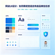 鄂温克族自治旗建站-网站UI设计：如何用视觉语言传递品牌信任感
